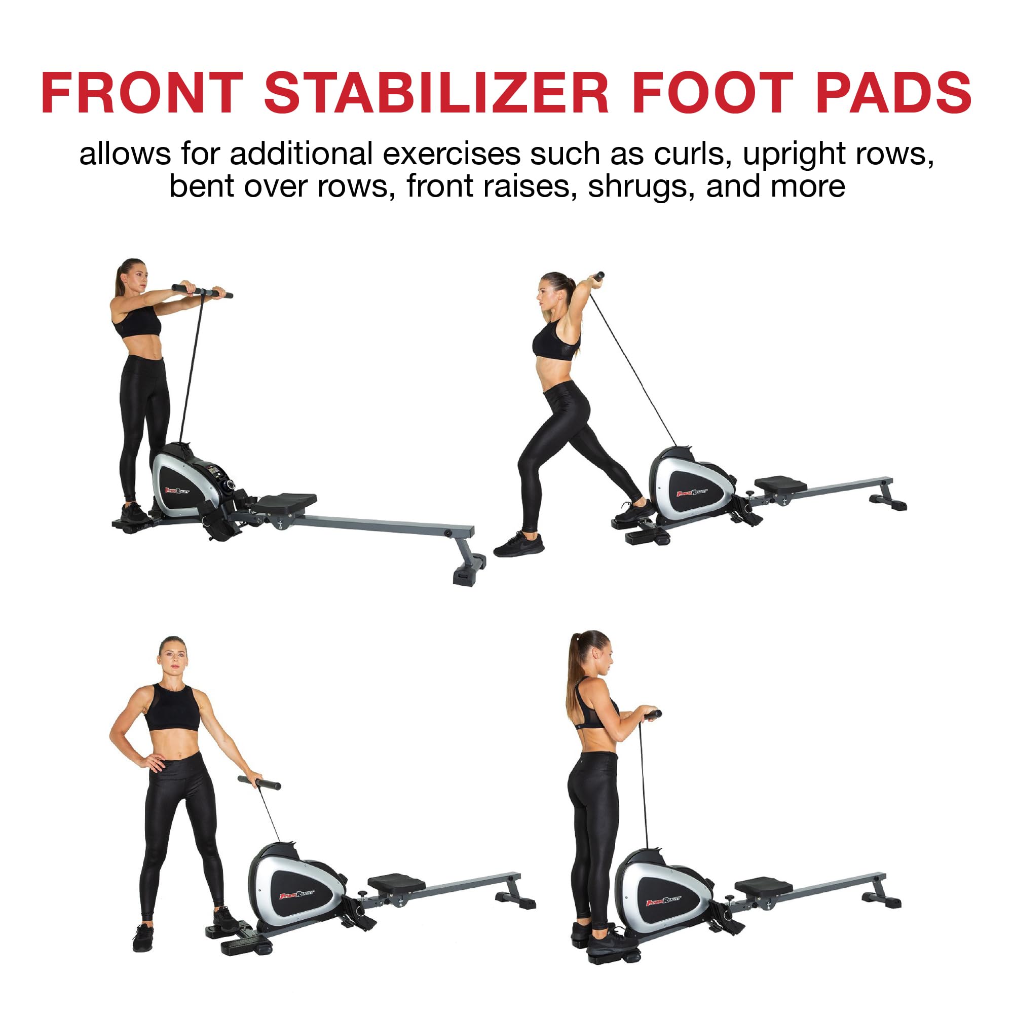 Fitness Reality 1000 Plus Bluetooth Rudergerät mit magnetischem Widerstand, optionalen Ganzkörperübungen und kostenloser App