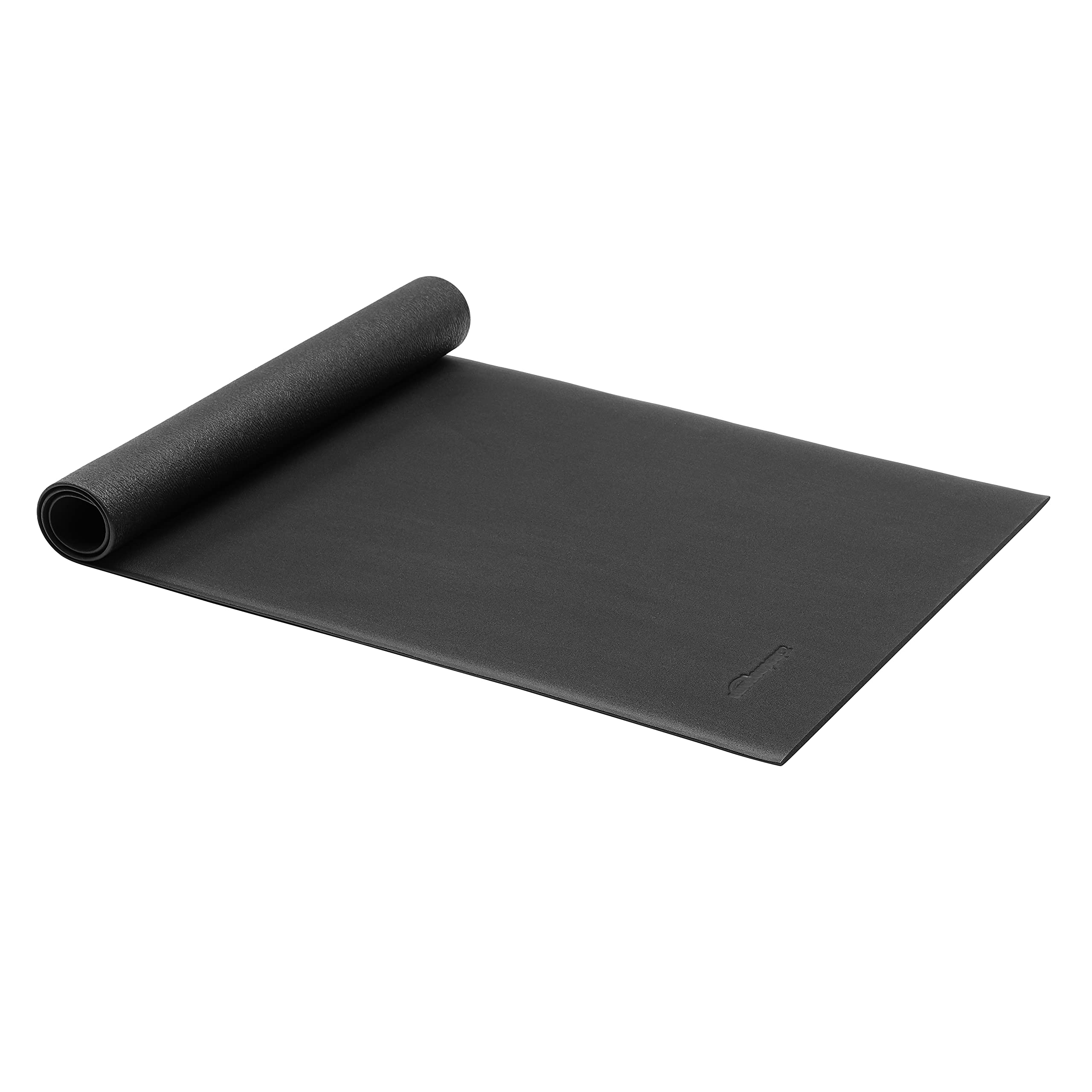 Amazon Basics Hochdichte Bodenmatte für Trainingsgeräte, Laufbänder und Fitnessstudios, 0,76 x 1,83 m, Schwarz